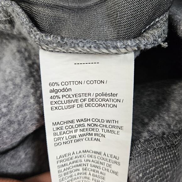 Perry Ellis Men's Full Zip Fleece Lined Sweatshirt Jacket Size Large Gray - Picture 5 of 8